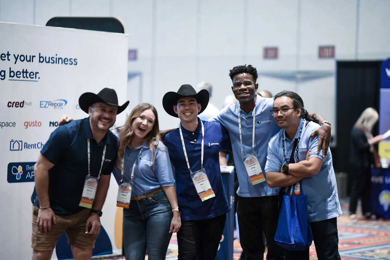 A photo of the APM Help team