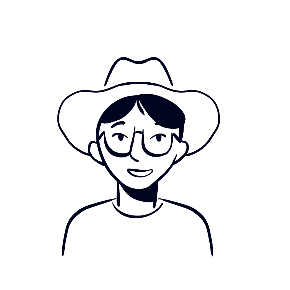 Illustration of an APM Help team member as a cowboy