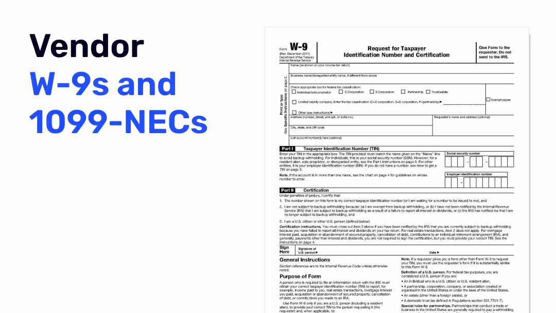 Vendor W-9s and 1099-NECs blog post